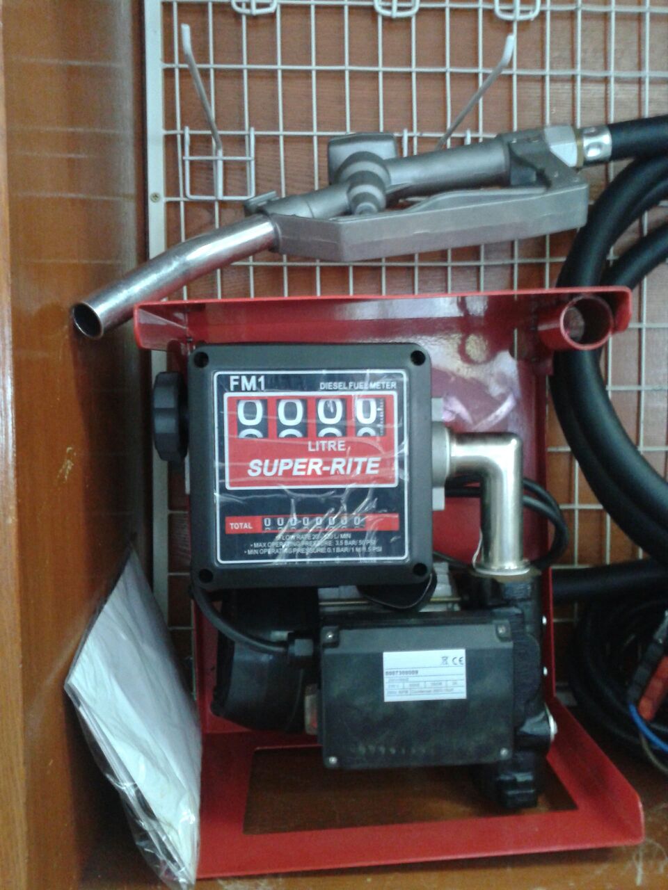 Electric Drum Pump with meter/grounding wire