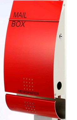 Mailbox MB4502R Prosperity Red - Click Image to Close